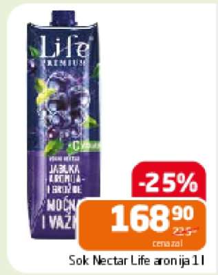 Sok Nectar life aronija 1l