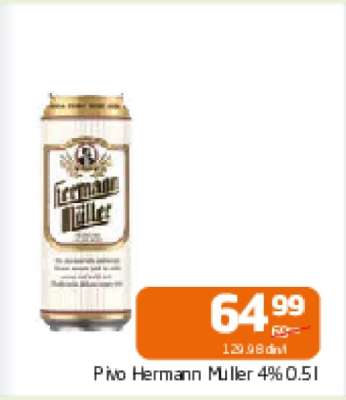 Pivo Hermann Muller 4% 0.5l