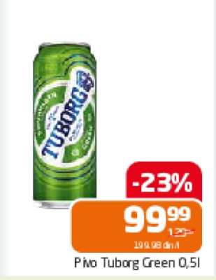 Pivo Tuborg Green 0,5l