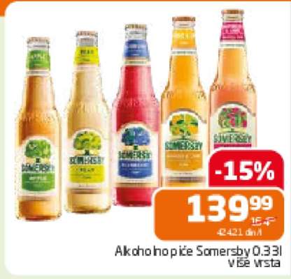 Alkoholické pivo Somersby 0,33l