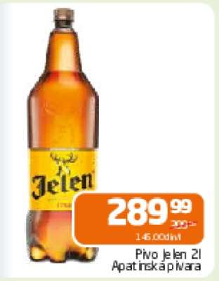 Pivo Jelen 2l Apatinska pivara