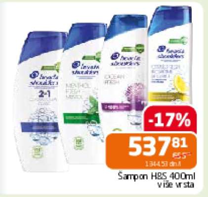 Šampon H&S 400ml