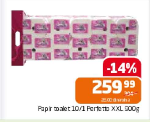 Papir toalet 10/1 Perfetto XXL 900g