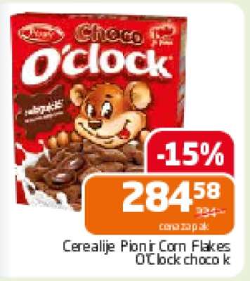 Cerealije Pionir Corn Flakes O'Clock choco k