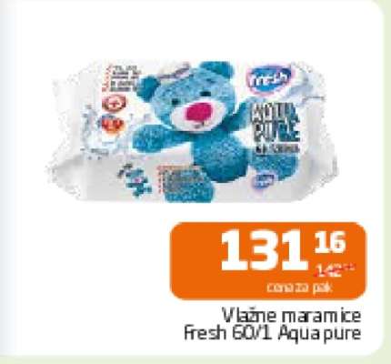 Vlažne maramice Fresh 60/1 Aqua pure