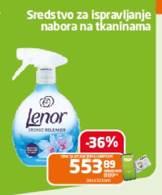 Lenor sredstvo za ispravljanje nabora na tkaninama