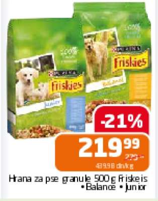 Hrana za pse granule 500 g Friskies