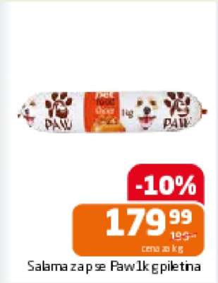 Salama za pse Paw 1kg piletina