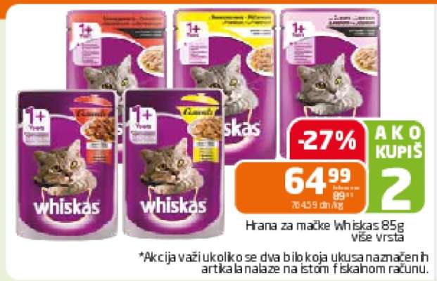 Hrana za mačke Whiskas 85g