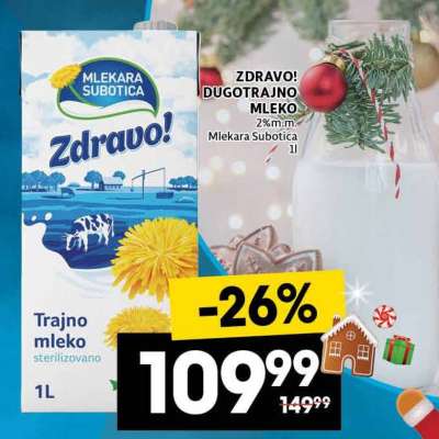 Zdravo dugotrajno mleko
