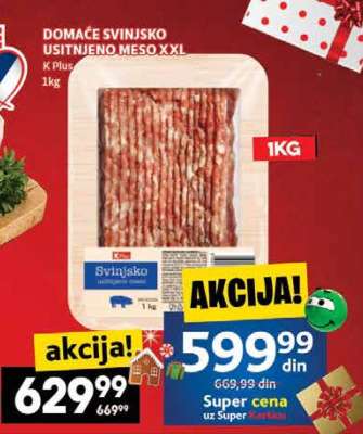 DOMAĆE SVINJSKO USITNJENO MESO XXL