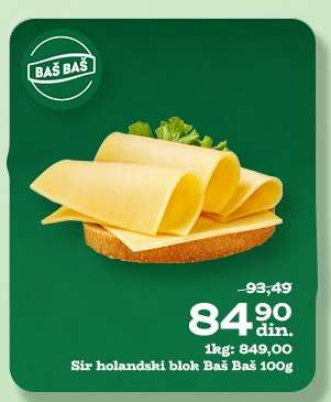 Sir holandski blok Baš Baš 100g