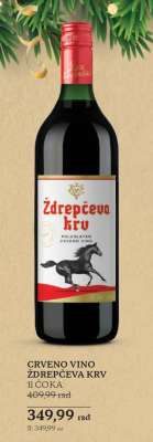 Crveno vino Ždrepčeva krv 1l Čoka
