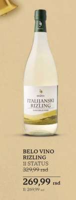 BELO VINO RIZLING 1l STATUS
