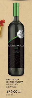 BELO VINO CHARDONNAY 0,75l RUBIN