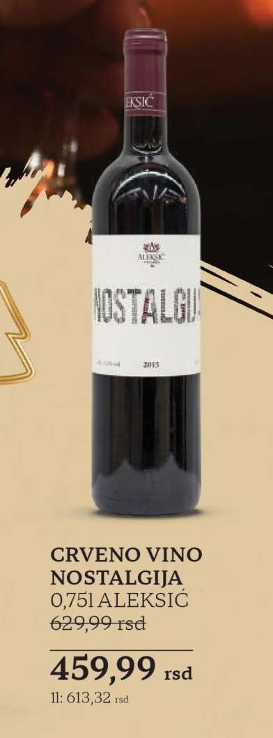 CRVENO VINO NOSTALGIJA