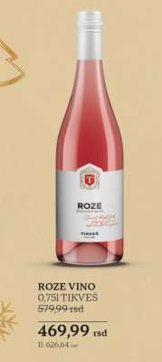 ROZE VINO 0,75l TIKVEŠ