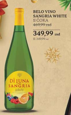 BELO VINO SANGRIA WHITE 1L ČOKA