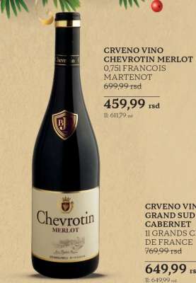 CRVENO VINO CHEVROTIN MERLOT