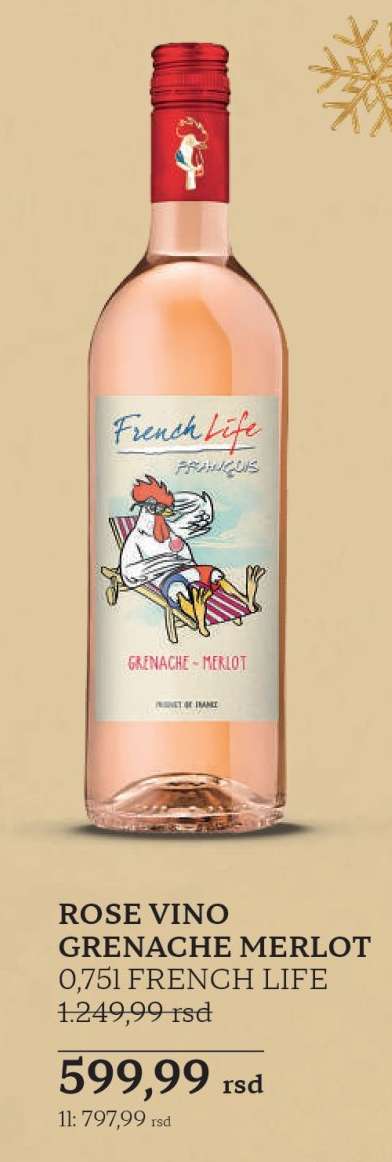 ROSE VINO GRENACHE MERLOT