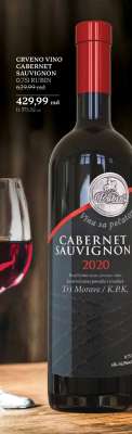 CRVENO VINO CABERNET SAUVIGNON 0,75l RUBIN
