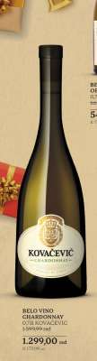 BELO VINO CHARDONNAY 0,75l KOVAČEVIĆ