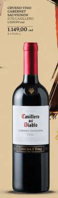 CRVENO VINO CABERNET SAUVIGNON 0,75l CASILLERO