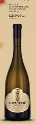 BELO VINO SAUVIGNON BLANC 0.75l KOVAČEVIĆ