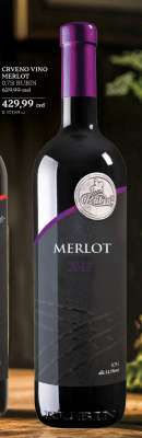 CRVENO VINO MERLOT 0,75l RUBIN