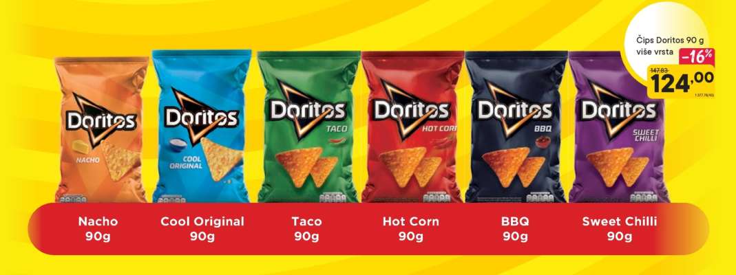 Čips Doritos 90 g