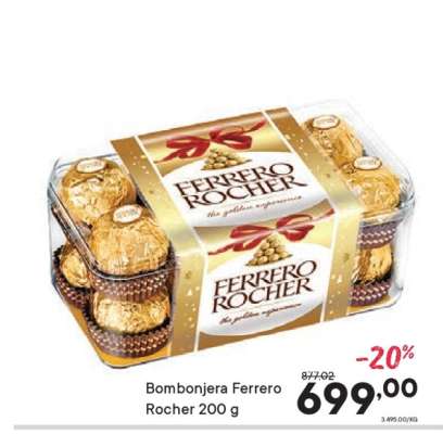 Bombonjera Ferrero Rocher 200 g
