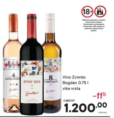 Vino Zvonko Bogdan 0.75 l