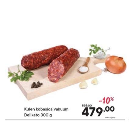 Kulen kobasica vakuum