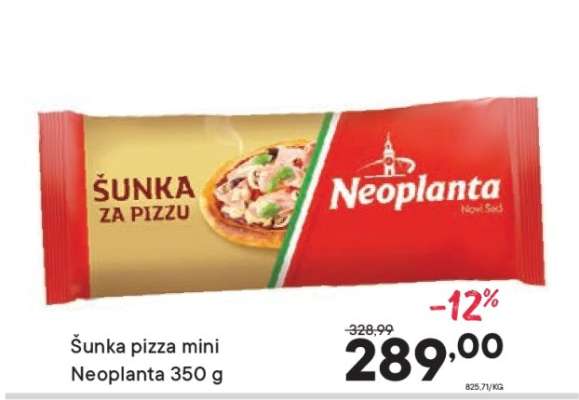 Šunka pizza mini