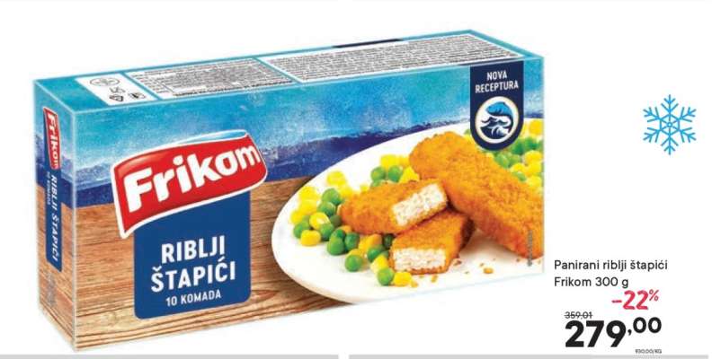 Panirani riblji štapići Frikom 300 g