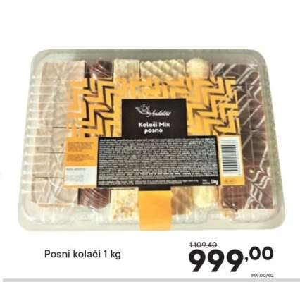 Posni kolači 1 kg