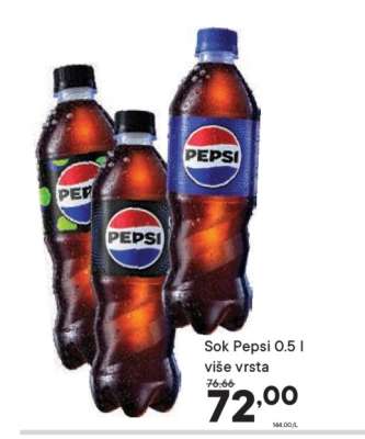 Sok Pepsi 0.5 l više vrsta