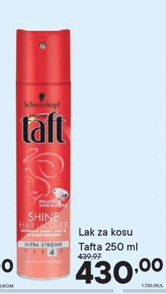 Lak za kosu Tafta 250 ml