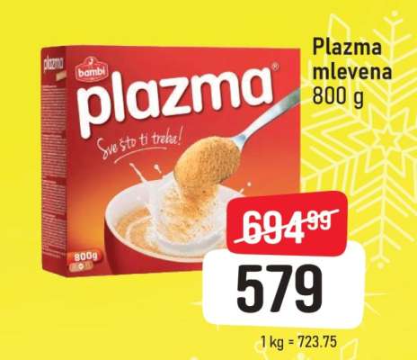 Plazma mlevena 800 g