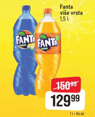 Fanta više vrsta 1,5 l