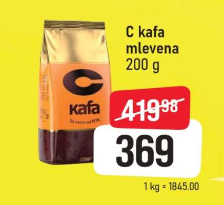 C kafa mlevena 200 g