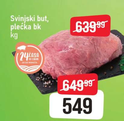 Svinjski but, plećka bk