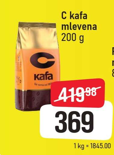 C kafa mlevena 200 g