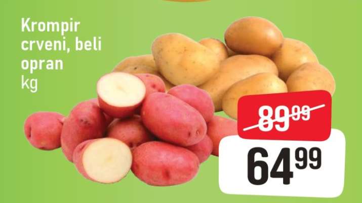 Krompir crveni, beli opran