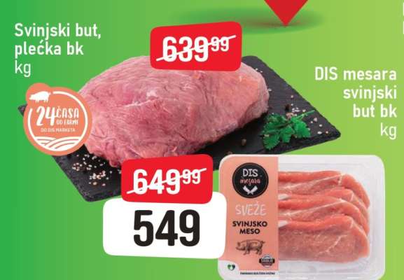 Svinjski but, plećka bk kg