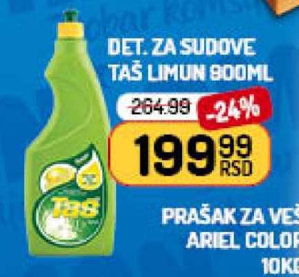 Detergent za sudove Taš Limun 800ml