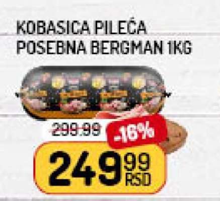 Kobasica Pileća Posebna Bergman 1kg