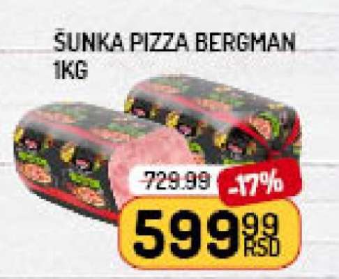 Šunka Pizza Bergman 1kg