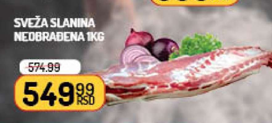 Sveža slanina neobrađena 1kg