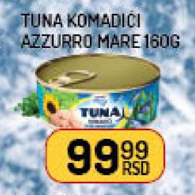 Tuna Komadići Azzurro Mare 160g